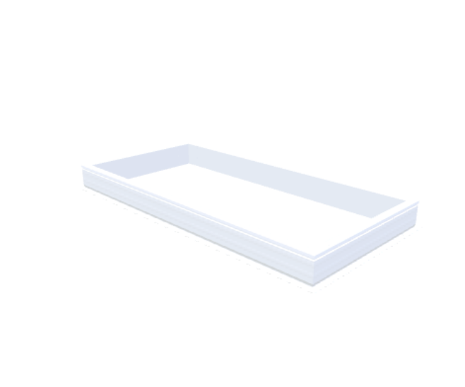 PVC-Aufsatzkranz 105x225 cm - Skylux